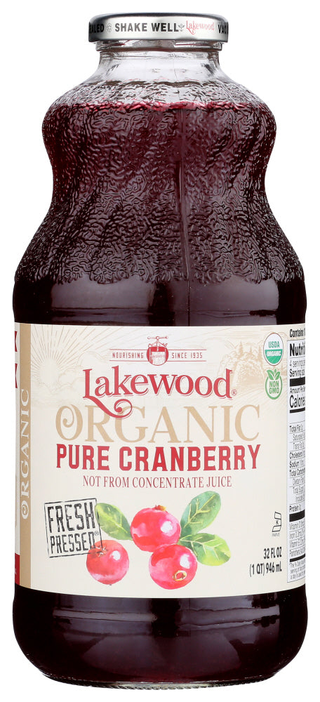 Independently Certified by QCS - Grown and harvested in accordance with the National Organic Program.  No synthetically compounded fertilizers, pesticides, herbicides or growth regulators. All Lakewood Juices are Pressed, Pasteurized, Bottled, and Vacuum Safety Sealed in Certified Organic Facilities.