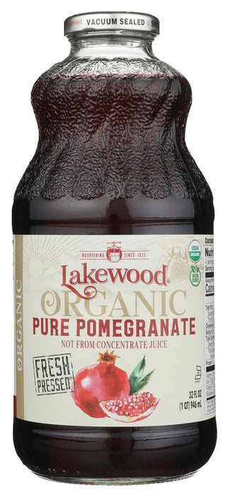 
100% Pure Pomegranate Juice
Not from Concentrate
Pasteurized juice pressed from fresh pomegranates
Certified Organic
Kosher Certified by KOF-K
Gluten Free
Allergen free - per FDA 8 food allergens
Non-GMO
Preservative free
Bottled in Glass | Non-Toxic | BPA, BPS &amp; DEHP Free
