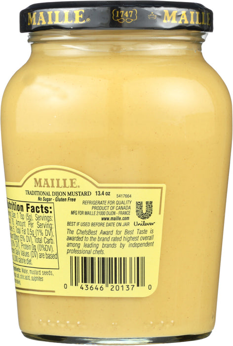 MAILLE: Traditional Dijon Originale Mustard, 13.4 oz