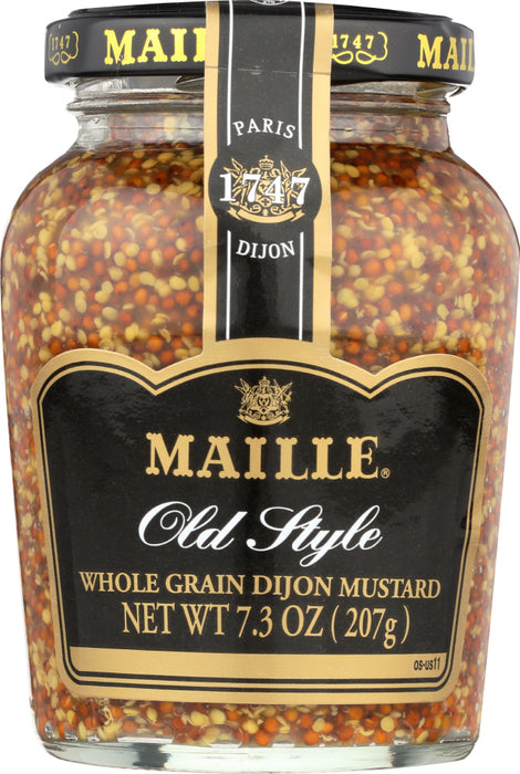 MAILLE: Old Style Whole Grain Dijon Mustard, 7.3 Oz