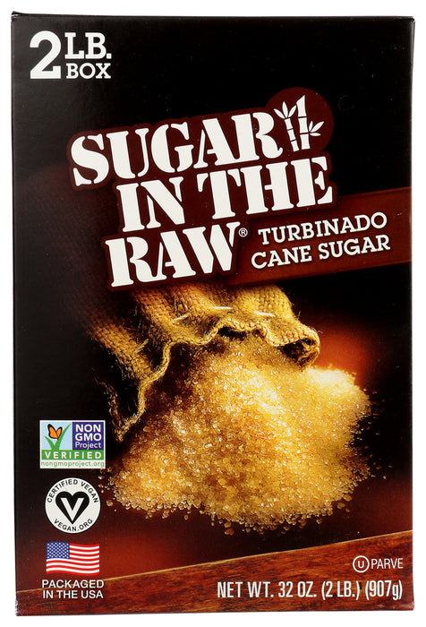 SUGAR IN THE RAW: Natural Cane Turbinado Sugar, 2 lb