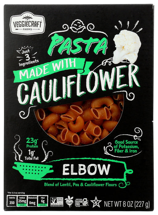 VEGGIECRAFT: Pasta Elbow Cauli, 8 oz