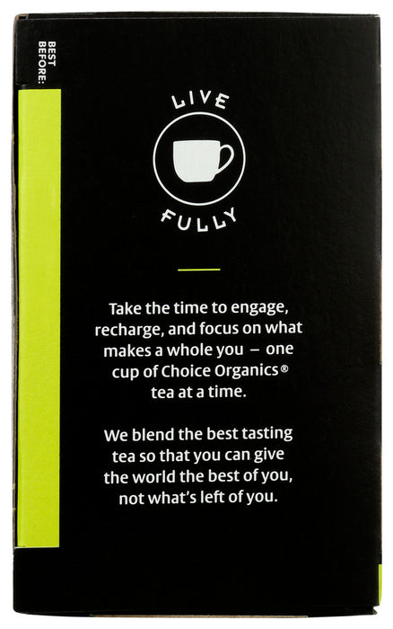 CHOICE TEA: Organic Jasmine Green Tea, 16 bg