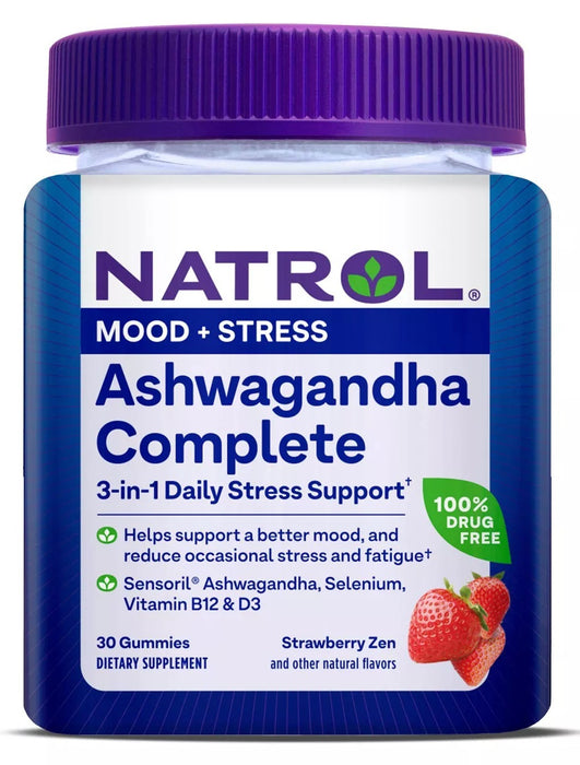 NATROL: Ashwagandha Complete Gummy, 30 pc