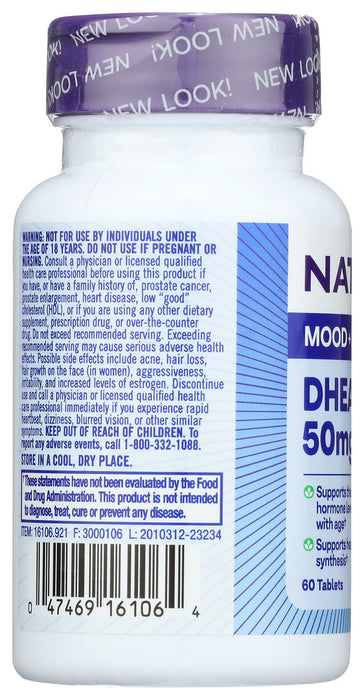 NATROL: DHEA 50 mg, 60 Tablets