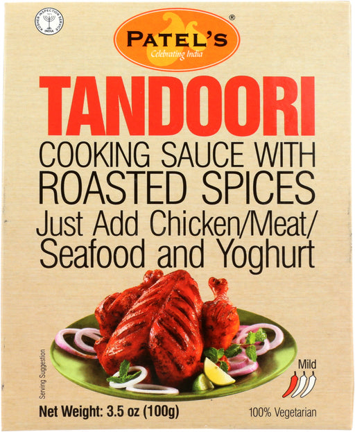 Tandoori Chicken rules the roost as the world's most popular Indian chicken dish! Yoghurt-marinated chicken is grilled to perfection in a clay oven (tandoor), crisp to the bite and oozing with flavor. Now make it easily at home with Patel's Tandoori Cooking Sauce. Enjoy is sheer  lusciousness with a twist of lime or mint chutney!