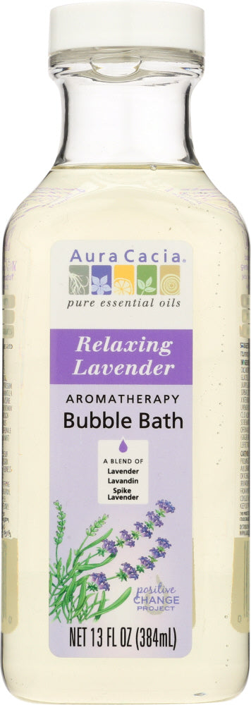 AURA CACIA: Lavender Bubble Bath, 13 oz