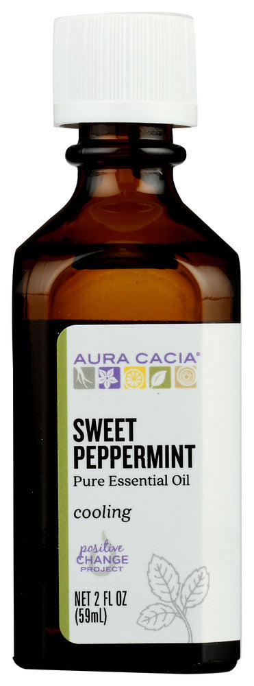 AURA CACIA: Sweet Peppermint Essential Oil, 2 oz