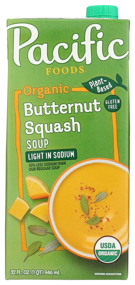 Organic Creamy Butternut Squash Soup Light in Sodium
Harvested each fall, our butternut squash is simmered slowly to bring out its natural sweetness and smooth texture. Ginger, onion and garlic mingle with cinnamon and nutmeg for a creamy, flavorful soup with a hint of nuttiness.