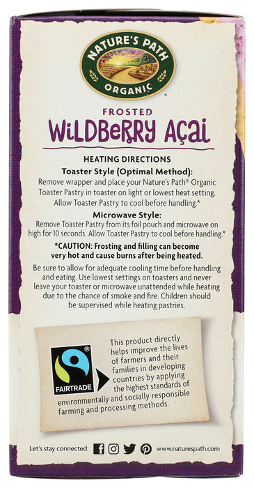 NATURES PATH: Organic Frosted Toaster Pastries Wildberry Acai, 11 oz