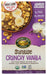 A delightfully crunchy blend of flakes, puffs, and rice crispies, coated with organic molasses and natural vanilla. Carefully crafted with organic corn, omega-3 rich flax seeds, and ancient grains like buckwheat, quinoa, and amaranth, our cereal has 15g whole grains and 4g of fiber, and is certified gluten-free and vegan.