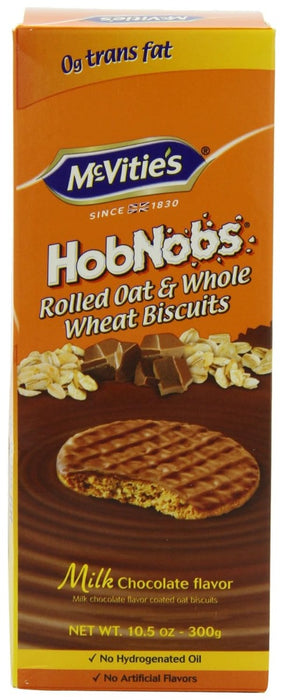 MCVITIES: Biscuits Hobnob Milk Chocolate, 10.5 oz