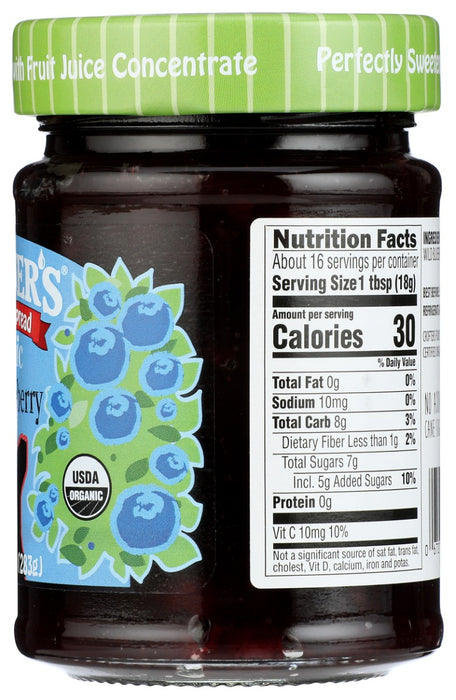 CROFTERS: Organic Blueberry Fruit Spread, 10 oz