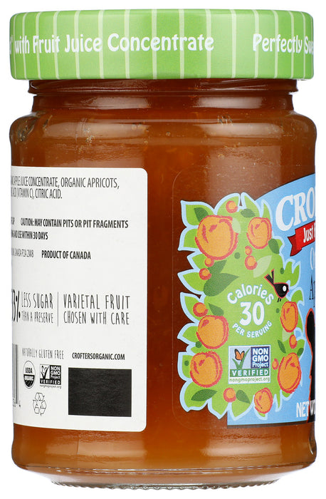 CROFTERS: Fruit Spread Apricot Organic, 10 oz - No Brand For Less 