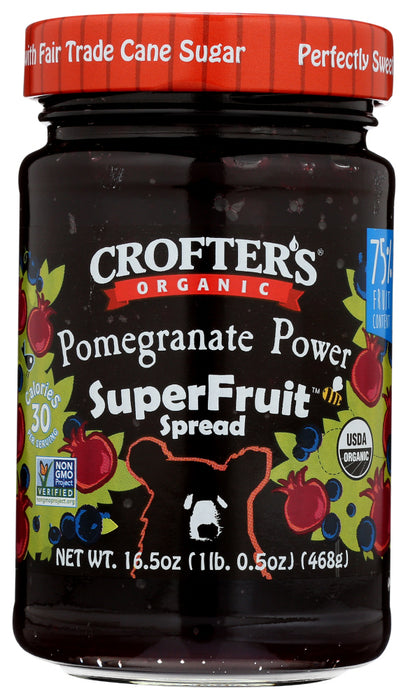 CROFTERS: Organic Pomegranate Power Superfruit Spread, 16.5 oz