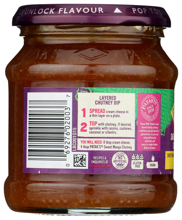 PATAK'S: Original Sweet Mango Chutney Mild, 12 Oz