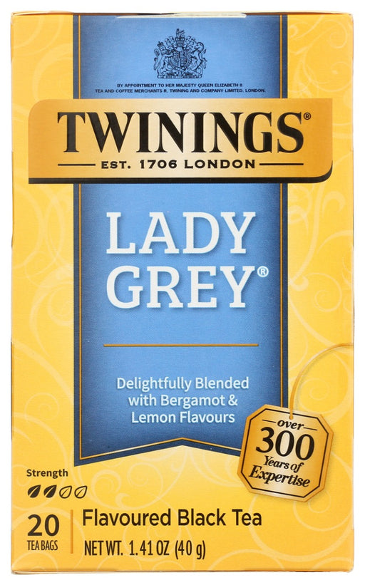 Lady Grey&reg; is offered exclusively from Twinings. This light black tea is perfectly balanced with the citrus fruit flavours of bergamot, orange and lemon to deliver a delightful tea with a refreshing taste and uplifting aroma.