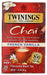 Twinings blends to perfection the finest black teas with the sweet and savoury spice flavours of cinnamon, cardamom, cloves and ginger to give you a line of great tasting Chai teas with a bold, spicy taste and rich, vibrant aroma.
The finest black tea expertly blended with the enticing flavour of sweet vanilla and the savoury spice flavours of cinnamon, cardamom, cloves and ginger to deliver a delicious tea with a warm, soothing aroma and smooth, creamy taste