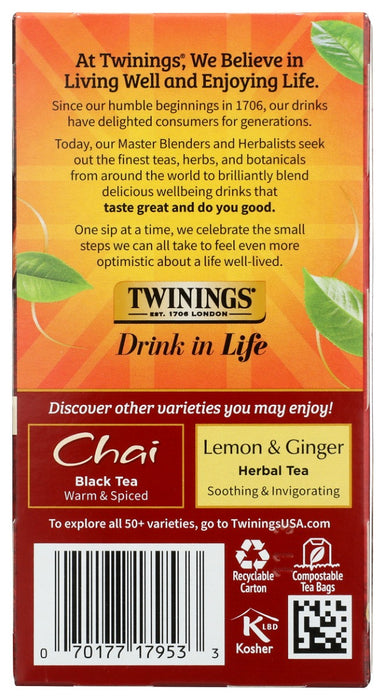 TWINING TEA: French Vanilla Chai Tea, 20 bg