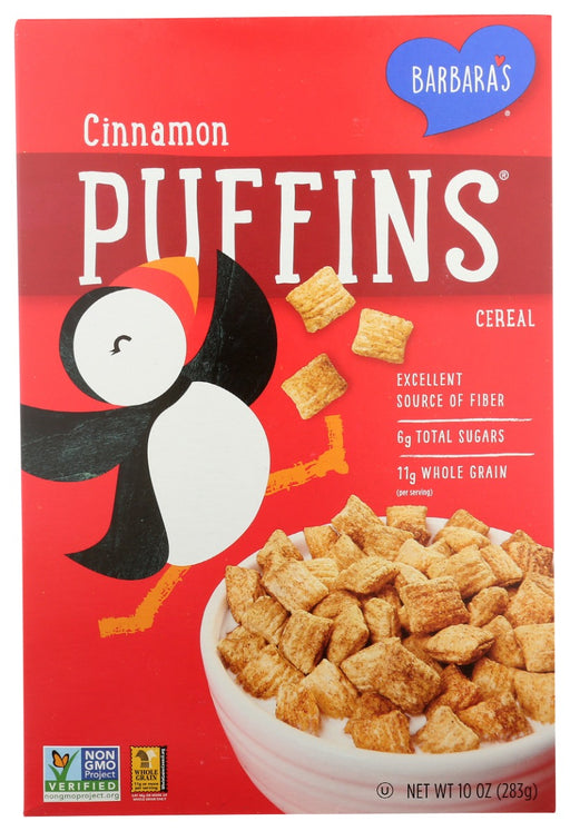 BARBARAS: Cinnamon Puffins Cereal, 10 oz