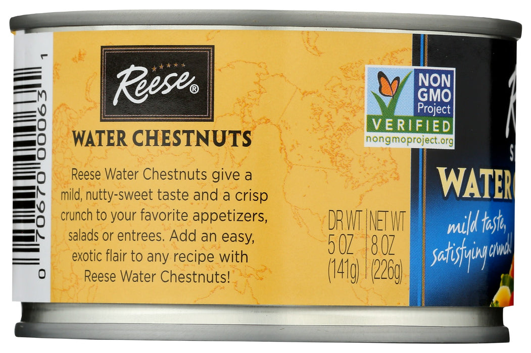 REESE: Sliced Water Chestnuts, 8 oz