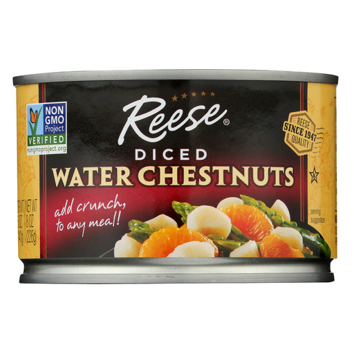 Reese Diced Water Chestnuts are perfect for use in your favorite Asian cuisine. Water Chestnuts are known for their ability to stay crisp after being cooked and their contrasting texture to most Asian dishes. These water chestnuts come pre-diced for your convenience.