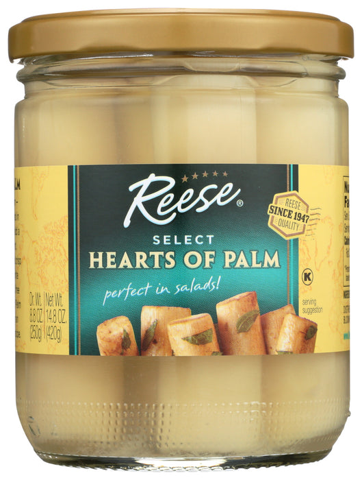 REESE: Hearts of Palm in Glass, 14.8 oz