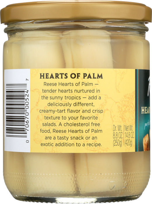 REESE: Hearts of Palm in Glass, 14.8 oz