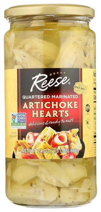 REESE: Marinated Artichoke Hearts, 24 oz