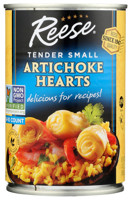 REESE: Tender Small Artichoke Hearts, 14 oz