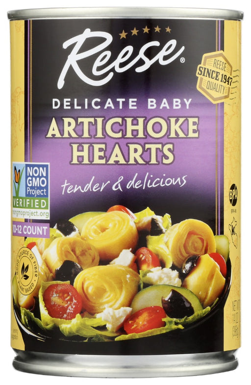 Reese Baby Artichoke Hearts are the perfect addition to salads and even pizza. They also make for a satisfying side dish, whether roasted with olive oil or as the main ingredient in an artichoke dip.
 