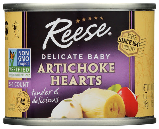 REESE: Delicate Baby Artichoke Hearts, 7 oz