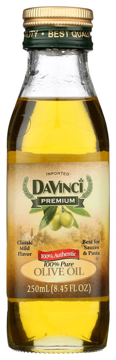 DaVinci 100% Pure Olive Oil has a wonderful balance of flavor and aroma, and is the perfect olive oil for cooking.