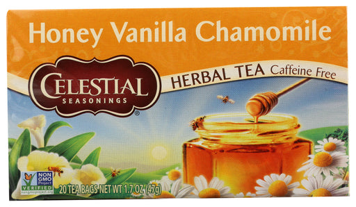 Our blend of fine chamomile flavors is perfectly complemented by a soothing combination of flavors, including creamy, nutty vanilla and golden honey.