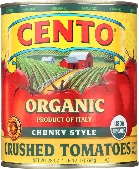 Cento Organic Chunky Style Crushed Tomatoes, 28 oz