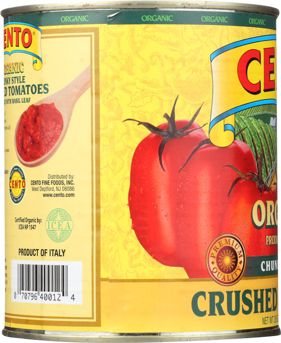 CENTO: Organic Chunky Style Crushed Tomatoes, 28 oz