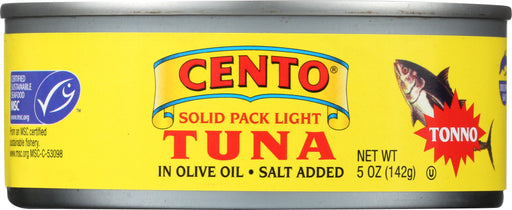 FAD-free and wild caught in the Northern Pacific Region, Cento Tuna Fish in Olive Oil is solid packed light tuna with no additives or preservatives. Dolphin safe, our tuna is an excellent ingredient in tuna fish sandwiches and pasta dishes.