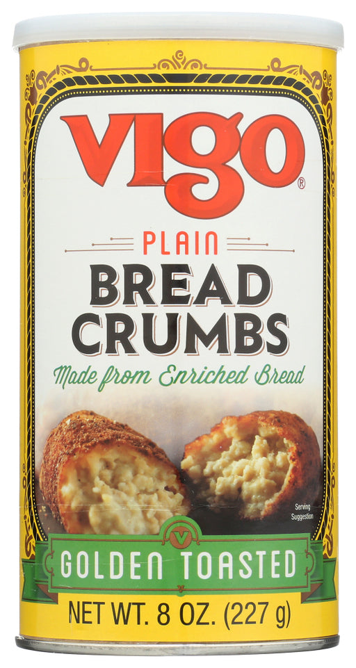 VIGO: Plain Golden Toasted Bread Crumbs, 8 oz