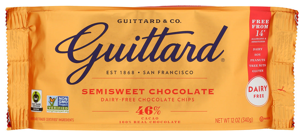 GUITTARD: Real Semi Sweet Chocolate Chips, 12 oz - No Brand For Less 