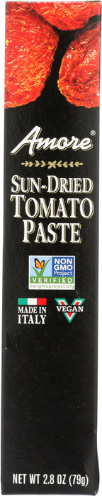 Amore Imported Italian Sun-Dried Tomato Paste uses only the highest quality ingredients in this premium paste. Our Italian chefs capture and seal the intense flavor in each tube that is easy to use and help to enhance the flavor of your dishes.