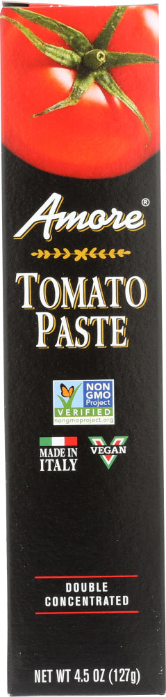 Made from freshly harvested Italian tomatoes. Amore Imported Italian Tomato Paste uses only the highest quality ingredients in this premium paste. Our Italian chefs capture and seal the intense flavor in each tube that is easy to use and will help to enhance the flavor of your dishes.