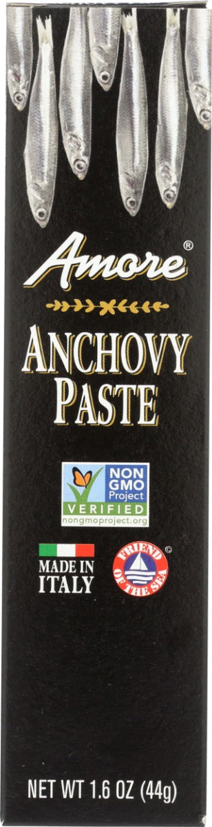 Amore Anchovy Paste uses only European anchovies, wild-caught in the Mediterranean! Our Amore Anchovy Paste is Friend of the Sea certified, Non-GMO Project Verified and authentically Made in Italy.