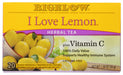 We love the invigorating flavor of lemon. That's why we created I Love Lemon. It blends lemongrass and other natural sweet lemon flavors with a daily dose of vitamin C to give you a cup of tea that not only tastes good but is also so good for you. Pucker up and enjoy!