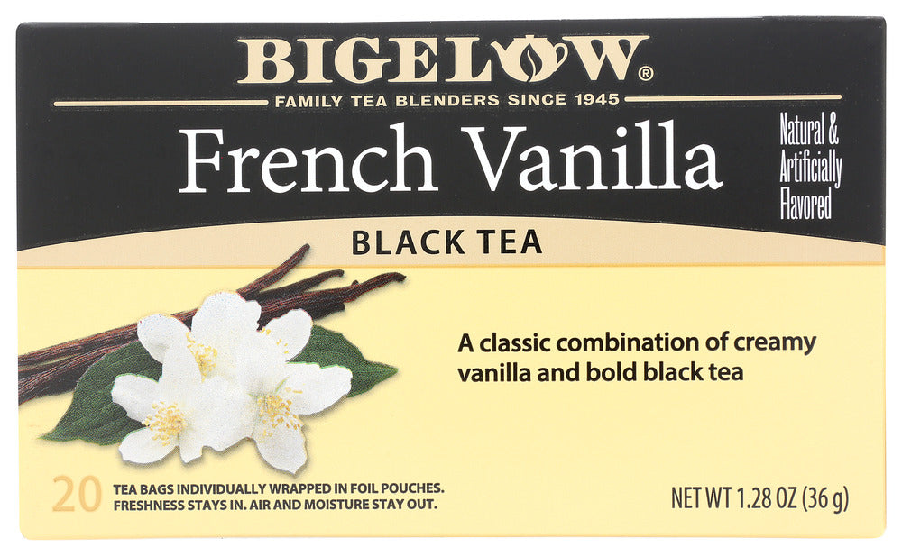 The creamy flavor of vanilla brought together with a robust black tea forms a classic combination. It's exquisite, it's indulgent, it's delectable, and with a little bit of milk and sweetener it's perfection in a cup.

Gluten Free
Kosher Dairy
Non-GMO
