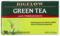 
Each ingredient has been carefully selected by the Bigelow family to deliver an uncompromised quality tea experience. Green tea leaves harvested at their peak are expertly blended with a touch of pomegranate. Tart, sweet, yet smooth and well-rounded, this lively tea will please your palate and invigorate your senses.
