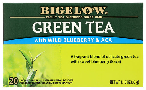 We took a walk on the wild side when we blended the popular combination of wild blueberry and acai with our gentle green tea. This sweet and tart recipe is sure to please green tea drinkers everywhere.

All Natural
Gluten Free
Kosher
Non-GMO
