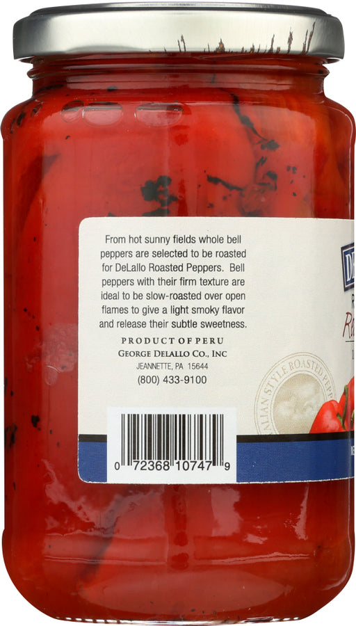 DELALLO: Roasted Red Peppers, 12 oz - No Brand For Less 