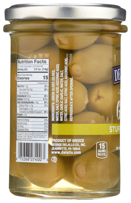 DELALLO: Garlic Stuffed Olives, 5.8 oz - No Brand For Less 