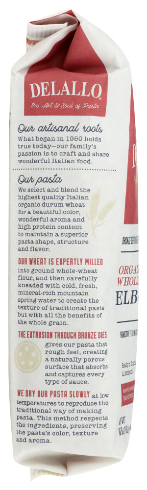 DELALLO: Organic Elbows Pasta No. 52, 16 oz - No Brand For Less 