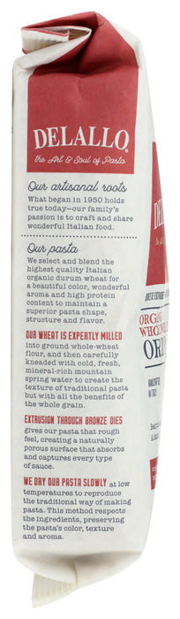 DELALLO: Orzo No. 65 100% Organic Whole Wheat Pasta, 16 oz